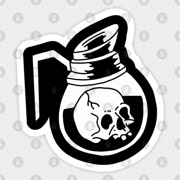 Death or Coffee Sticker by ReclusiveCrafts